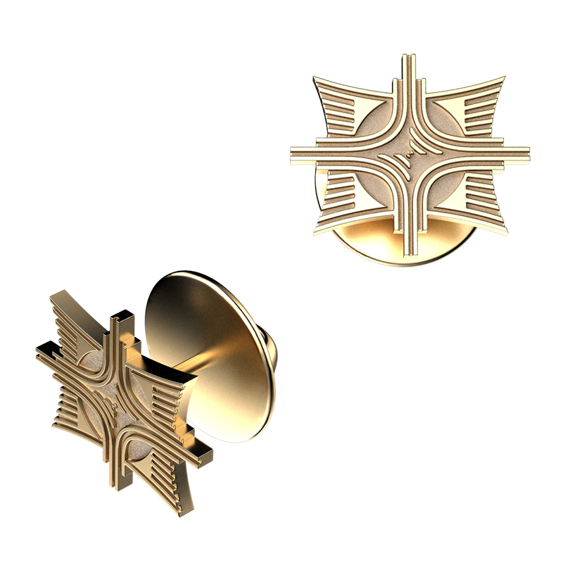 Значок с логотипом организации "Алмаз-Антей"