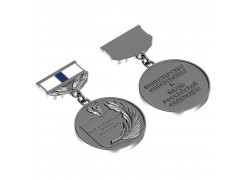 Медаль с колодкой и с эмалями